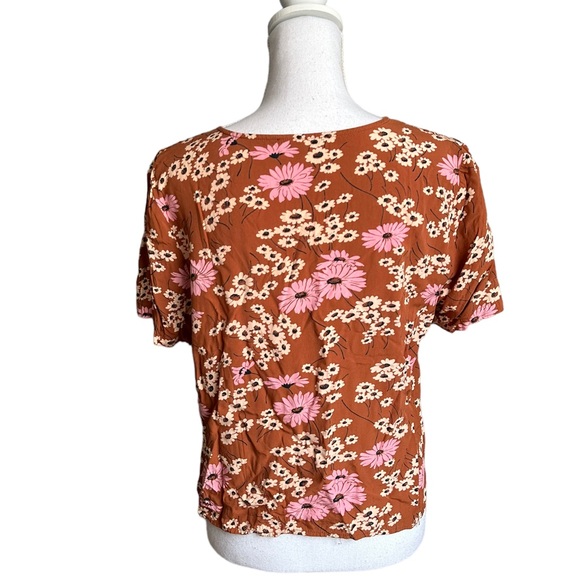 Madewell Novel Tie Front in Hillside Daisies Size Medium - Picture 6 of 17